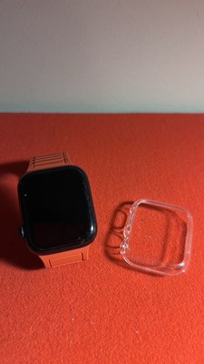 Apple Watch Nike Series 7 (GPS) 45mm Black Aluminum Case Red  Silicone Band