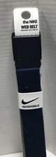 NEW The Nike Web Belt Adjustable  Reversible Up To Size 42 Blue  Tan