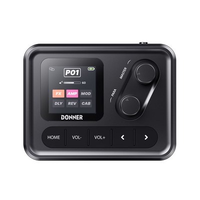 Donner Pocket AMP Multi Effects Pedal Guitar Bass 6 Modules 80+ Built-in Presets