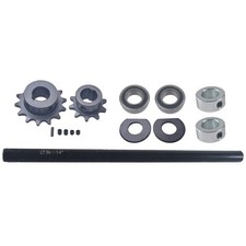 Jackshaft 3/4"X14" Shaft Collars Bearings 14T Sprocket Fit For Go Kart Mini Bike