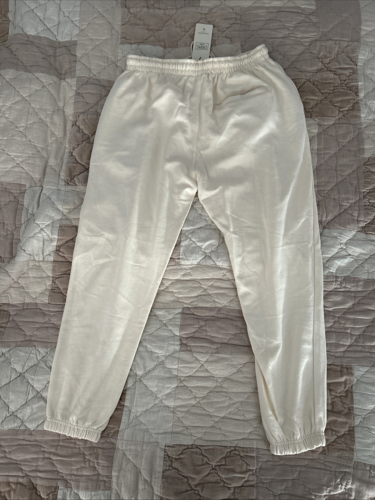 CROOKS & CASTLES Men’s  X-LARGE SWEATPANTS CREAM COLOR thumbnail 4