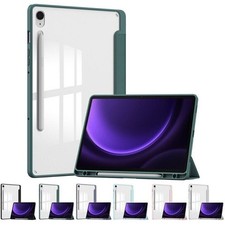 For Samsung Galaxy Tab A8 A9 S9 S10  FE Plus Shockproof Back Clear Case Cover