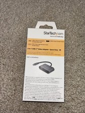 StarTech.com USB C to VGA and HDMI Adapter - Aluminum - USB-C Multiport Adapter