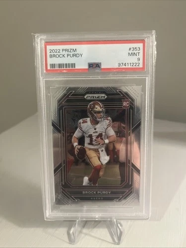 2022 Panini Prizm - Rookies Brock Purdy #353 (RC) PSA 9