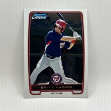 Bryce Harper Rookie Insert 2012 Bowman Chrome Baseball Card #BCP-10 Mint. rookie card picture