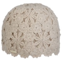 Seeberger Flower Crochet DamenmüTze WintermüTze Beanie HäKelmüTze