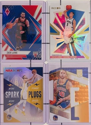 Panini NBA Karten Lot 4 Stk 2020/21 Zach LaVine /99 & Stephen Curry Spellbound - Bild 1 von 4