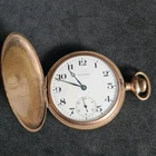 Antique metal gents full hunter Waltham Pocket 15jewels  Watch W/O c1910 ref4502