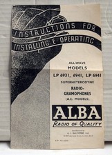 ALBA Radio LP 6931 LP 6941   Instruction sheet
