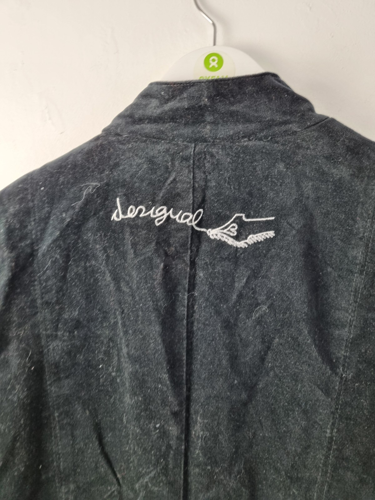 Desigual 100%Cotton Patchwork Coat Black & Red Si… - image 8