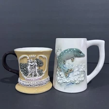 Hearst Castle And Lefton Japan Fish Mug 