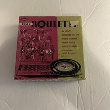 Vintage Roulette game Lowe. Exact miniature of the world famous Monte Carlo game