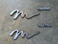 2x Genuine Oem 1994-1997 Mazda Miata Mx-5 Silver M Edition Fender Badge Emblem