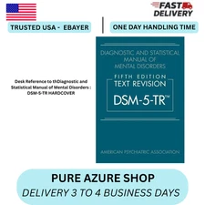 Diagnostic and Statistical Manual of Mental Disorders  DSM-5-TR by American.(HD)