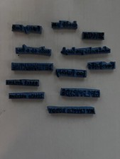 Unbranded Random Phrases Retired Rubber Stamps