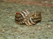 2Ct Round Lab-Created White  Chocolate Diamond Wedding Ring 14K Rose Gold Over