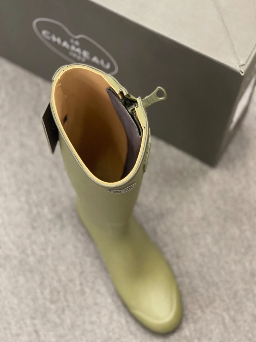 Leather top lined wellingtons