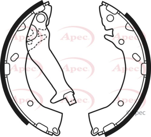 Fits Hyundai Getz 2002-2009 Elantra 2011-2015 Brake Shoes Set Rear Poppy - Picture 2 of 2