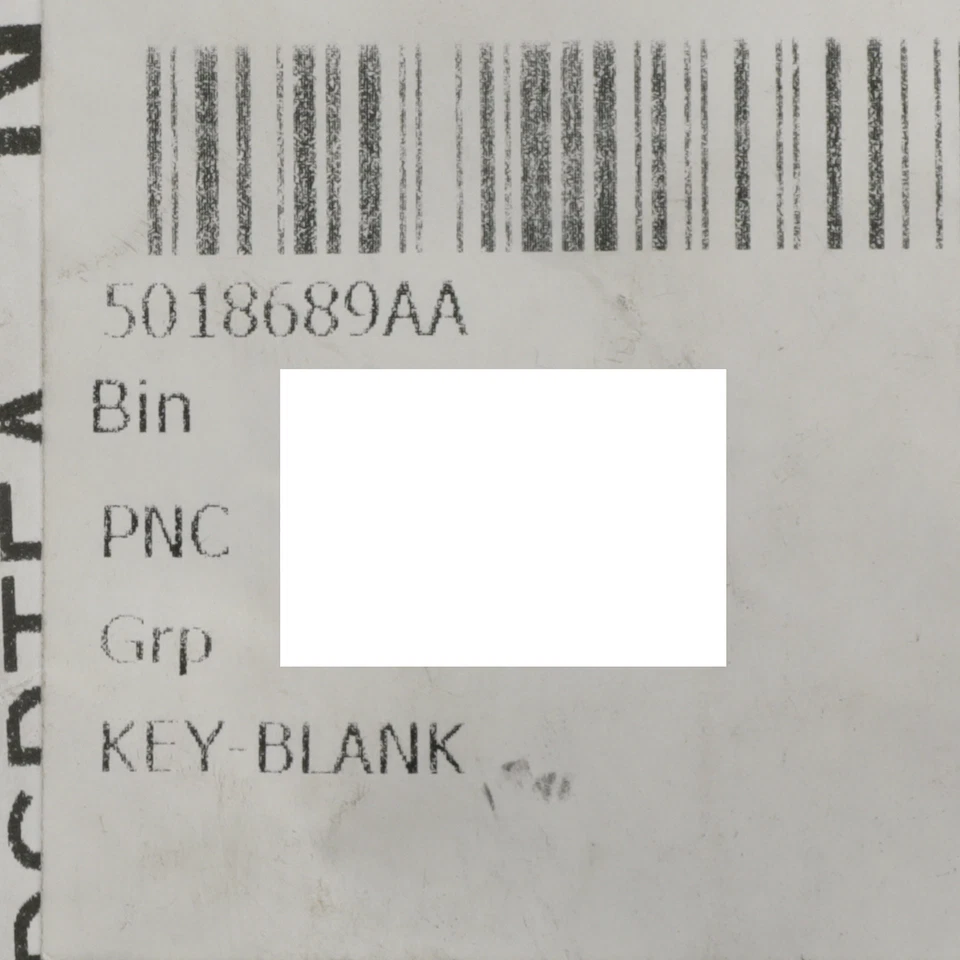 CAMIONES RAM GRAND CARAVAN STRATUS INTREPID DAKOTA NEÓN LLAVE EN BLANCO MOPAR 5018689AA Foto 3 de 3