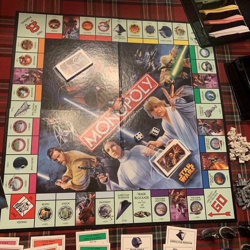 Star Wars Monopoly Saga Edition 2005 Hasbro Parker Brothers Complete - Picture 2 of 7