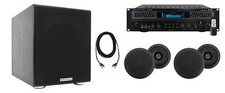 Technical Pro Home Theater Receiver 4 5.25" Black Ceiling Speakers 8" Subwoofer