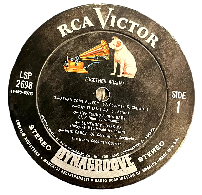 The Benny Goodman Quartet - Together Again! - RCA Victor LSP-2698 - 12" Record Foto 4 de 4