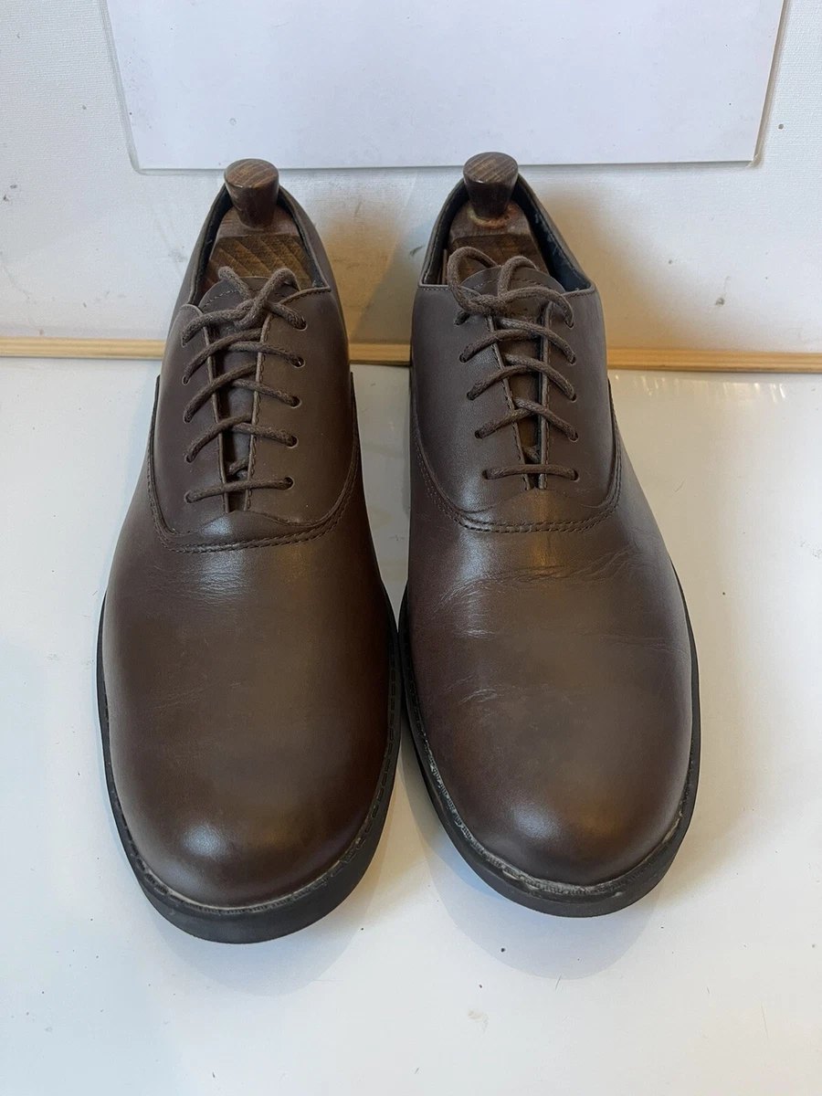 Timberland Fitchburg Oxford Brown Leather Shoes Size UK 9.5 EU 44