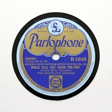 THE CHOCOLATE DANDIES "Bugle Call Rag" (EE+) PARLOPHONE R-1645 [78 RPM]