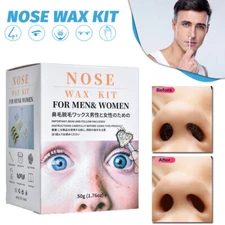 Nose Hair Removal Wax Beard Kit Nasal Ear Hairs Effective Painless For Men Women