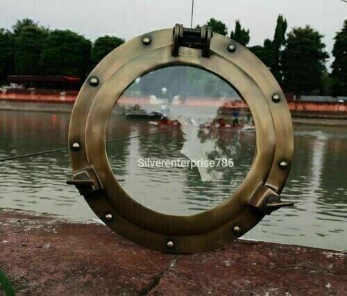 10in Marine Oblò Rotondo Nero Oblò Stalinite Finestra Universale per Camper Barca Yacht Prese D'aria e Piastre di Coperta Fori Riservati Facile da Installare Semplice