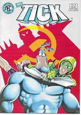 Tick #6 New England Comics Ben Edlund Running Guy Red Scare Villains Inc VF+