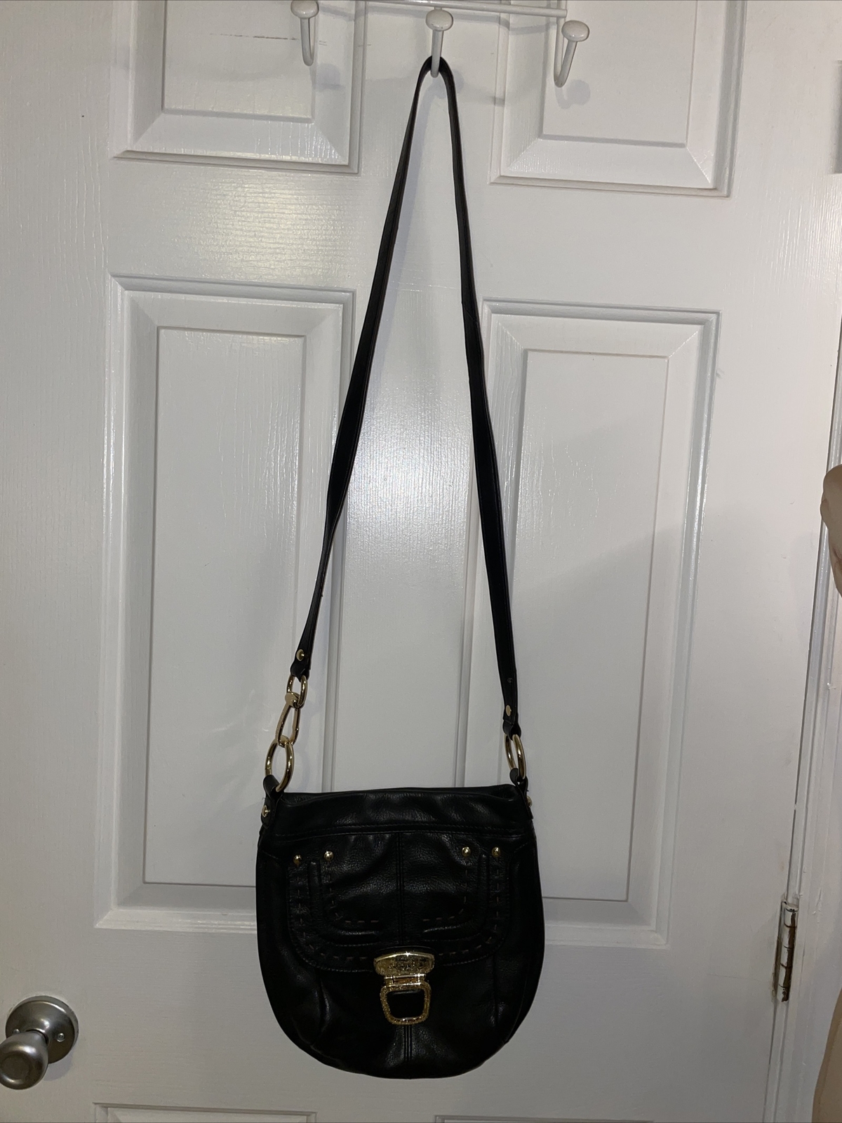 Makowsky Crossbody Bag Black Leather Purse - Main Image