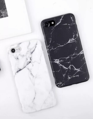 Handyhülle Marmor Schutz Case für iPhone 6 7 8 Plus X XR XS Max 11 12 Hard Cover