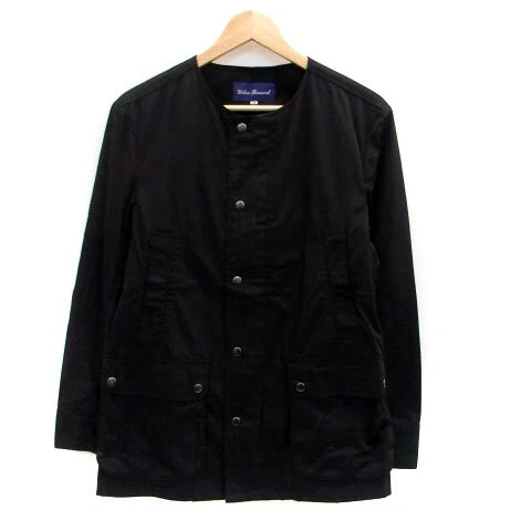 Urban Research Collarless Jacket Blouson Middle Length 38 Black /Ho50 Mens