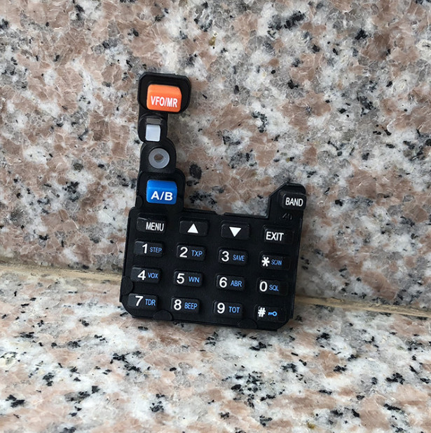 2pcs For Baofeng 5R series walkie talkie accessories silicone digital keyboard