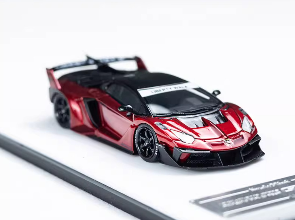 Scalemini 1:64 Red LP700 GT EVO LBWK Racing Sports Model Diecast Resin Car