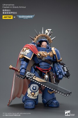 JOYTOY 1:18 JT7745 Ultramarines Captain in Gravis Armour Action Model Presale