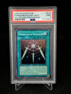 Yugioh LOB Portuguese Revealing Light 1st Edition Super Rare MINT PSA 9 |  eBay