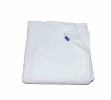 BFS Home Off White Duvet Cover Linen  Cotton Queen Size Bedding Solid Zippered