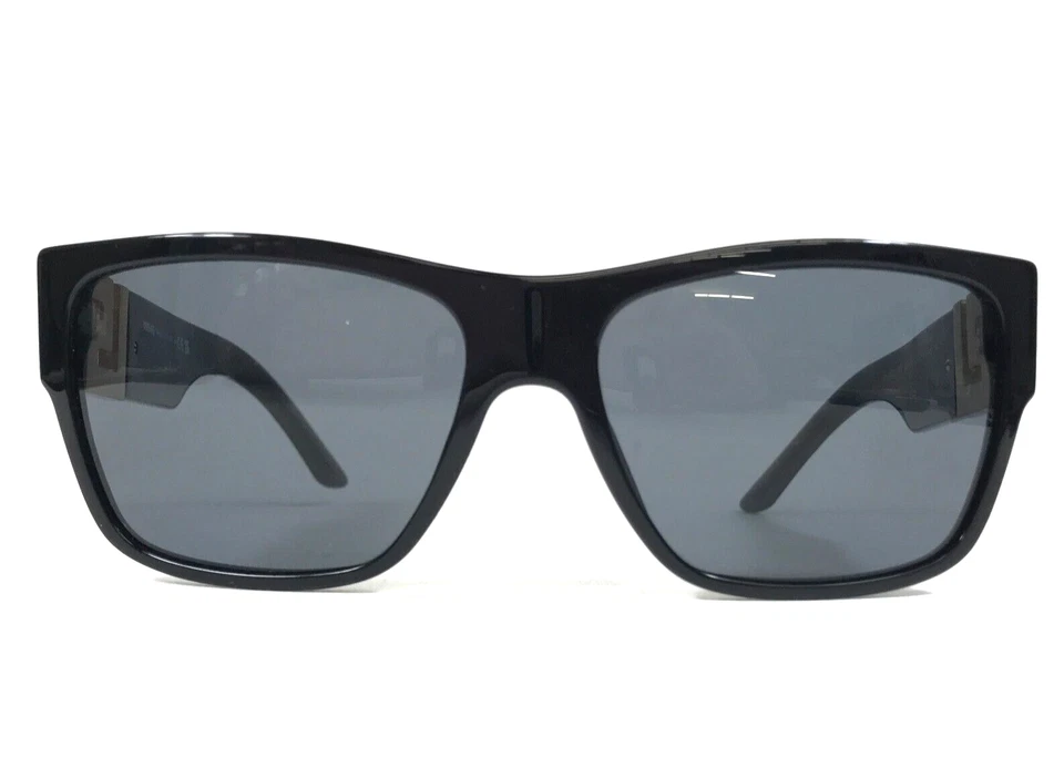Gafas de sol Versace MOD.4296 GB1/87 marcos cuadrados dorados traseros con lentes gris oscuro Foto 2 de 4