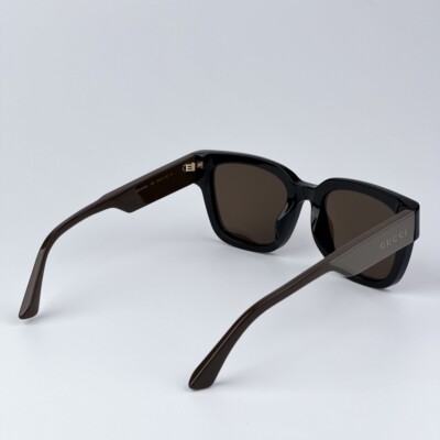 Gucci Men AUTHENTIC Sunglasses Black Green Brown Square  display picture 3
