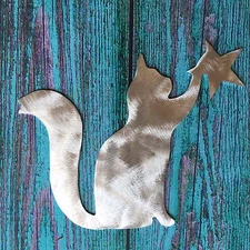 Kitty Kitty, Cat Christmas Tree Topper, Holiday Decoration, Cat Lovers Gift