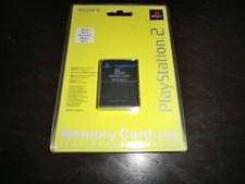 SCPH-10020 E OFFICIAL SONY PS2 MEMORY CARD 8MB NEW SEALED FREE SHIPPING