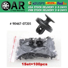 100x Bumper Clips Retainer for TOYOTA LEXUS Plastic Rivets Fastener Fender Push