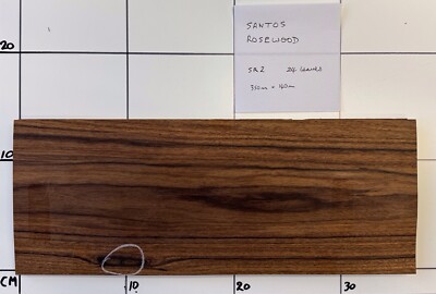 Santos Palisanderfurnier. 24 Blatt @350 mm x 140 mm x 0,55 mm Intarsien SR2