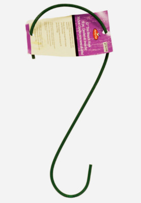 Perky-Pet BIRD FEEDER HOOK 12'' Green Metal Holder Hanger Planter Plant Flower 67