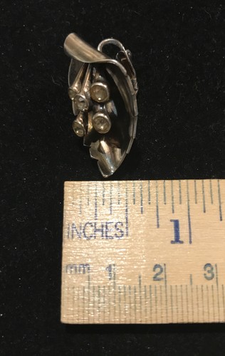 Vintage Castlecliff Clip Back Sterling Silver Earrings - Picture 6 of 6