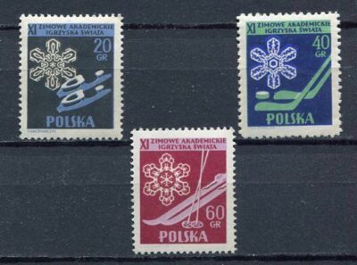 35625) POLAND MNH** 1956 Wintersports 3v