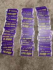 WILLIAMS WMS SLOT MACHINE PAY OUT CREDIT INSERTS LOT OF 94 BRAND NEW