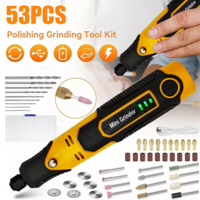 Cordless Electric Mini Drill Grinder Engraving Pen Variable Speed Rotary Tool